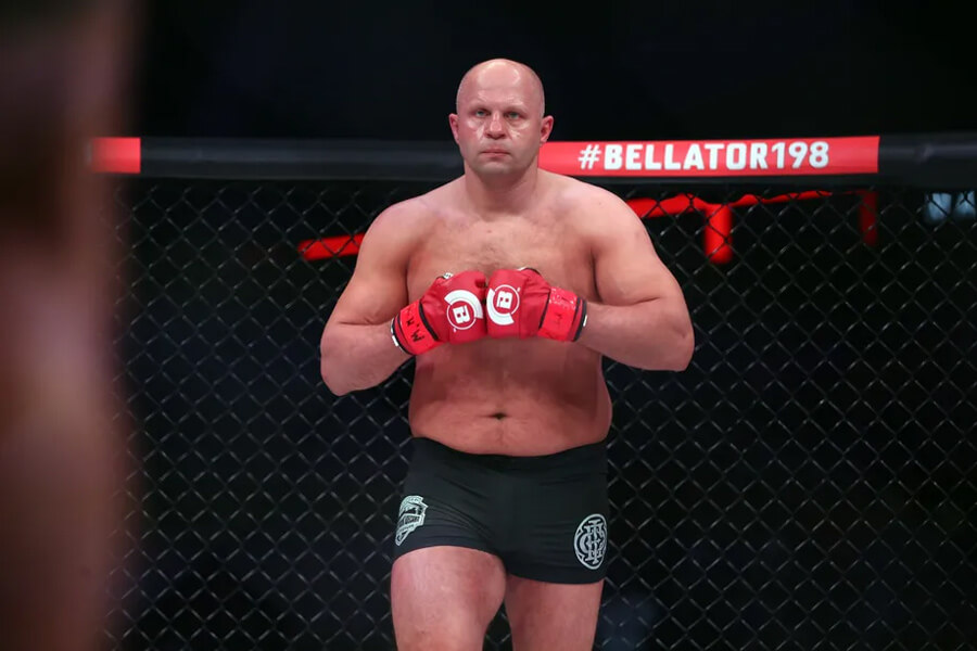 Fedor Emelianenko during Bellator fight night