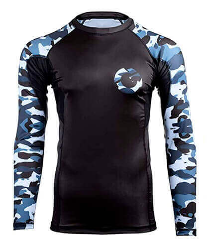 Gold BJJ Jiu Jitsu Camo Rash Guard